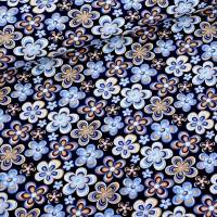 Jumpsuit, Onesie, lang herbstlich, in blautönen mit Blumen-Motiv Bild 4