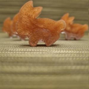 Süße kleine Hasen aus Epoxidharz, 6er Set. Dekoration für den Tisch usw.. Bild 7