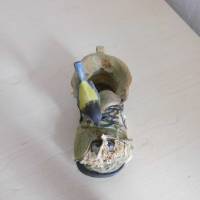 Schuh mit Mäuse oder Meisen ... zum basteln oder Dekorieren - Floristik Blumentopf, Übertopf Bild 6
