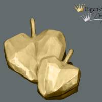 Goldschmiede Silberanhänger vergoldet "frozen heart" groß, Anhänger, Kettenanhänger, Anhänger Herz Herzanhänger, Bild 5