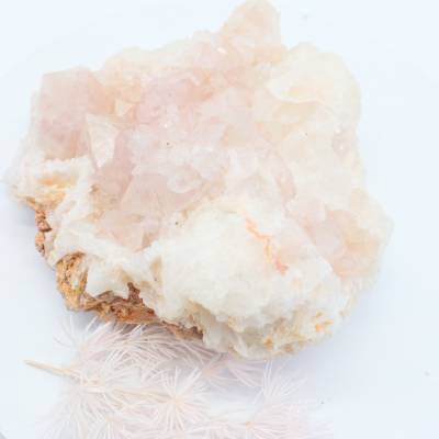 Rosa Apophylit Rohstein, Mineralien Cluster, Kristall Stufe, unbehandelter Brocken, zur Schmuckherstellung, Edelstein