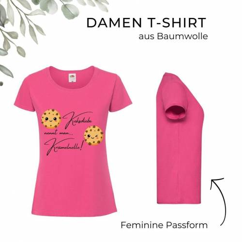 T-Shirt Damen- Shirt Damen mit einzigartigen Prints aus Baumwolle ,,Keksdiebe"