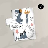 Stickeralbum "Coole Dinos" für Kinder • A5 Aufkleberheft mit 32 Seiten zum Sticker sammeln und aufbewahren Bild 8