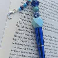 Ein Glitzer im Buch Kugelschreiber mit wunderschönen Perlen und einem Anhänger. Bild 1