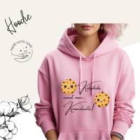 Hoodie Damen- Sweater mit Kängurutasche & einzigartigen Prints ,,Keksdiebe'' Bild 1