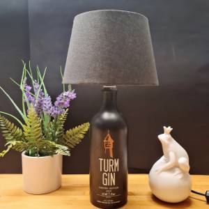 TURM GIN Limited Edition 0,70 L Flaschenlampe, Bottle Lamp - Handmade UNIKAT Upcycling Bild 3
