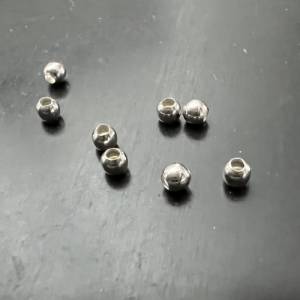 20 x 925-Silber Kugeln, Quetschkugeln, Quetschperlen, verschiedene Größe, 1,8mm, 2,0mm, 2,2mm, 2,5mm, 3,0mm Bild 3