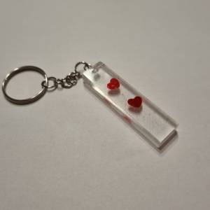 Schlüsselanhänger mit roten Herzen Bild 4