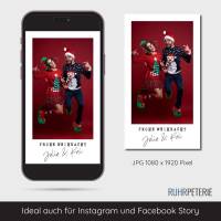 Personalisierte ecard digitale Weihnachtskarten | JPG | Weihnachtsgrüße zum Versenden | Whatsapp Weihnachtskarte Bild 1