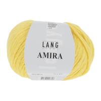 25 % Rabatt: LANG Yarns AMIRA, voluminöses Baumwollgarn, Fb 013, gelb, 50 g Bild 1