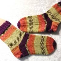 Socken handgestrickt, Größe 36/37 , Stricksocken, Wollsocken, Damen Socken Bild 2