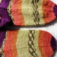 Socken handgestrickt, Größe 36/37 , Stricksocken, Wollsocken, Damen Socken Bild 4