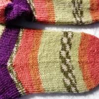 Socken handgestrickt, Größe 36/37 , Stricksocken, Wollsocken, Damen Socken Bild 5