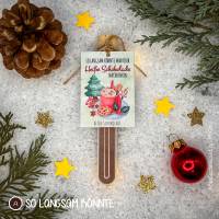 Heiße Schokolade im Reagenzglas aus echter Schweizer Schokolade, Weihnachtsgeschenk, Wichtelgeschenk Bild 3