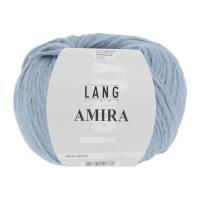 25 % Rabatt: LANG Yarns AMIRA, voluminöses Baumwollgarn, Fb 033 hellblau, 50 g Bild 1