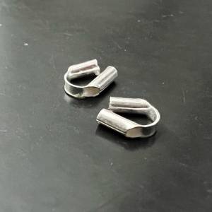 5 x Drahtschutzbügel aus 925-Silber, 6,5 mm - B24 Bild 1