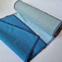 Waschbare UNpapier Küchenrolle - 8 Blätter aus Baumwollstoff - in Blautönen von he-ART by helen hesse Bild 5