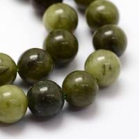 Natürliche dunkelgrüne chinesische Jade Perlen Stränge 4 mm / 6 mm / 8 mm / 10 mm Bild 1