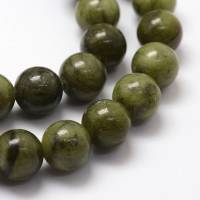 Natürliche dunkelgrüne chinesische Jade Perlen Stränge 4 mm / 6 mm / 8 mm / 10 mm Bild 10