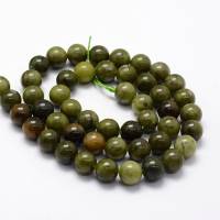 Natürliche dunkelgrüne chinesische Jade Perlen Stränge 4 mm / 6 mm / 8 mm / 10 mm Bild 2