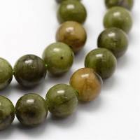 Natürliche dunkelgrüne chinesische Jade Perlen Stränge 4 mm / 6 mm / 8 mm / 10 mm Bild 4