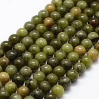 Natürliche dunkelgrüne chinesische Jade Perlen Stränge 4 mm / 6 mm / 8 mm / 10 mm Bild 6
