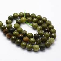 Natürliche dunkelgrüne chinesische Jade Perlen Stränge 4 mm / 6 mm / 8 mm / 10 mm Bild 8