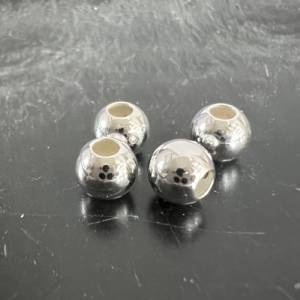 Silberkugeln / Kaschierperlen, Kugeln aus 925-Silber, verschiedene Größen Bild 2
