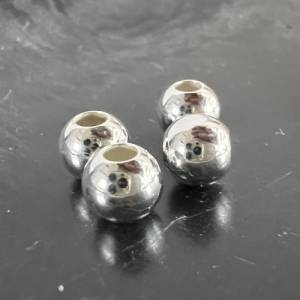 Silberkugeln / Kaschierperlen, Kugeln aus 925-Silber, verschiedene Größen Bild 3