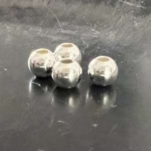 Silberkugeln / Kaschierperlen, Kugeln aus 925-Silber, verschiedene Größen Bild 5