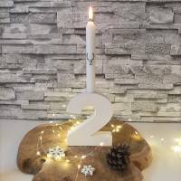 Adventskranz modern, Adventskranz aus Zahlen, Zahlen Advent 1234, Zahlen mit Kerzen Advent, besonderer Adventskranz Bild 8