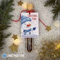 Tee Reagenzgläser weihnachtlich, personalisierte Geschenke, Früchtetee im Reagenzglas Bild 6