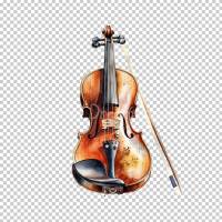 Musik Instrumente - PNG Bilder Bundle, Hochauflösende Aquarell Grafiken, Transparenter Hintergrund Bild 10