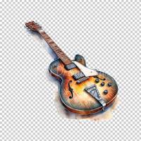 Musik Instrumente - PNG Bilder Bundle, Hochauflösende Aquarell Grafiken, Transparenter Hintergrund Bild 5