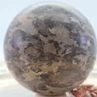 Große Muschelkalk Edelsteinkugel, 84 mm, Meditation und Heilsteine, glänzende Kugel, Wunderbarer Kristall Bild 1