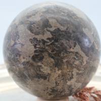 Große Muschelkalk Edelsteinkugel, 84 mm, Meditation und Heilsteine, glänzende Kugel, Wunderbarer Kristall Bild 3