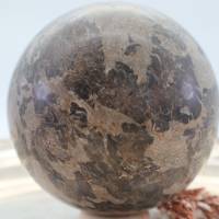Große Muschelkalk Edelsteinkugel, 84 mm, Meditation und Heilsteine, glänzende Kugel, Wunderbarer Kristall Bild 4