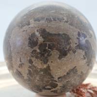 Große Muschelkalk Edelsteinkugel, 84 mm, Meditation und Heilsteine, glänzende Kugel, Wunderbarer Kristall Bild 5