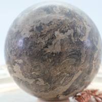 Große Muschelkalk Edelsteinkugel, 84 mm, Meditation und Heilsteine, glänzende Kugel, Wunderbarer Kristall Bild 8
