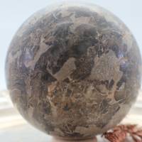 Große Muschelkalk Edelsteinkugel, 84 mm, Meditation und Heilsteine, glänzende Kugel, Wunderbarer Kristall Bild 9