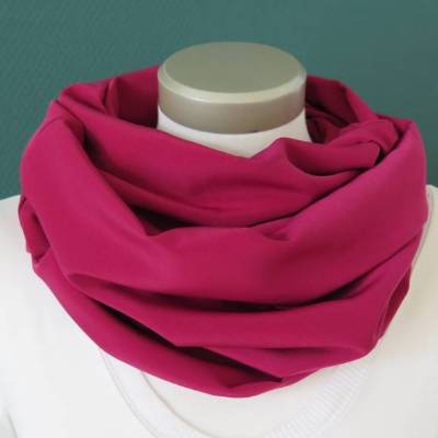 Leichter Loop Schlauchschal Schal uni Loopschal fürs ganze Jahr