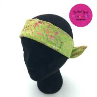 Haarband mit Draht - Batik-Grün Design Bild 6