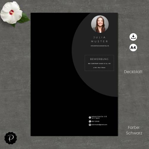 Lebenslauf Vorlage, Bewerbungsvorlage deutsch, Lebenslauf modern kreativ, Bewerbung Anschreiben, Deckblatt, Word + Pages