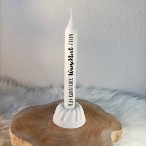 Personalisierte Kerze, Kerzen mit Wunschmotiv, Kerze Geschenk, Kerze mit Druck, Kerze für Weihnachten Bild 1