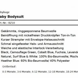 Babystrampler- Babybody - Schwangerschaft Verkündung- Bio Baumwolle- mit süßen Statement/ Motiv ,, Bin da wer noch?' Bild 4
