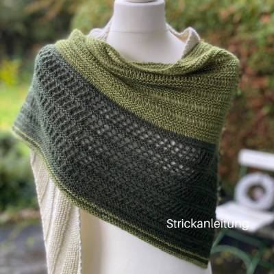 Strickanleitung Lizas Tuch Kieselsteine-Version 2-