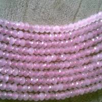 Malaysia Jade Perlen Rondelle 4 x 2-3 mm Rosa ein Strang Bild 1