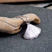 Kettenanhänger Ginkgoblatt an Silberkette (5) Bild 2