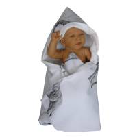 kapuzenhandtuch babyhandtuch badetuch wickeltuch baby wrap Bild 1