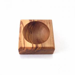 Eierhalter, Holz Eierbecher, handgefertigt aus Olivenholz Bild 4